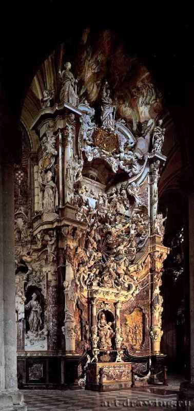 Капелла Эль Транспаренте. 1721-1732 - Мрамор, бронза. Толедо. Кафедральный собор. Испания.