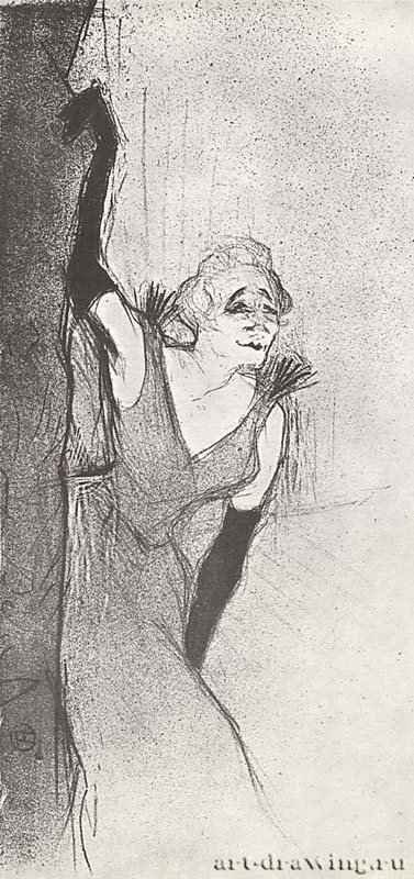 Иллюстрация к альбому "Иветт Гильбер" 1894 - Литография Постимпрессионизм Франция