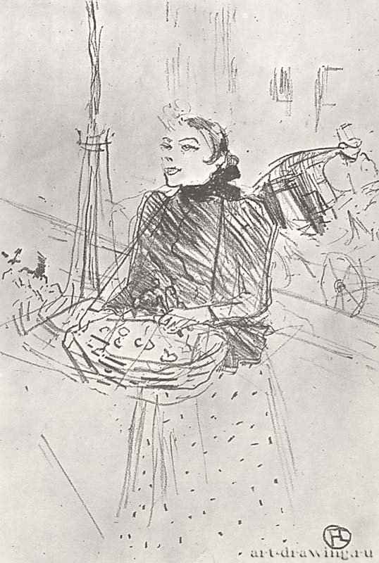 "Купите мои прекрасные фиалки". 1895 - 235 х 173 мм Литография Постимпрессионизм Франция