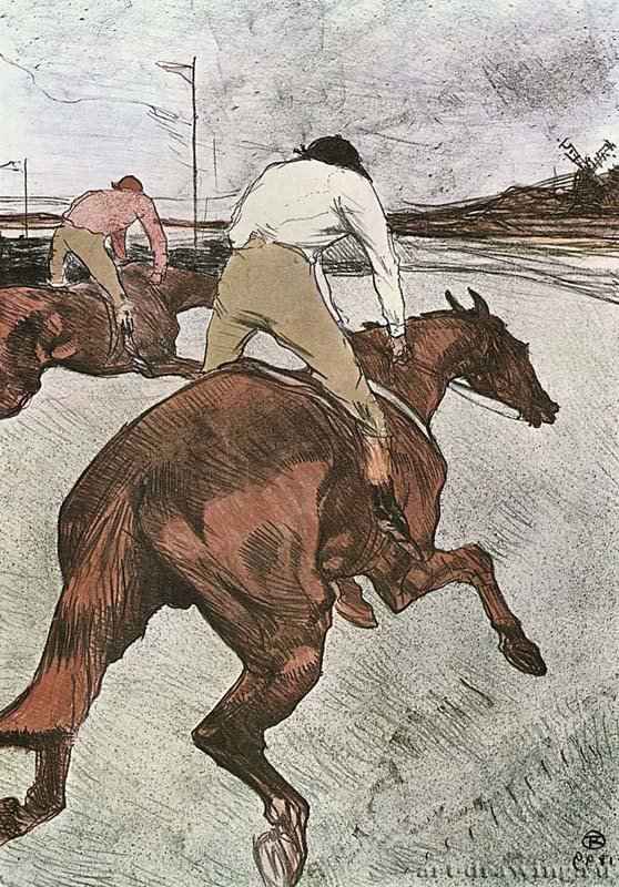 Жокей. 1899-1900 - 510 х 360 мм Цветная литография Постимпрессионизм Франция