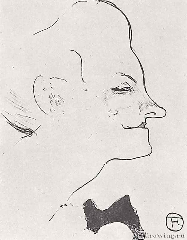 Серия "Кафешантан", Иветт Гильбер. 1893 - 249 х 190 мм Литография Постимпрессионизм Франция