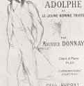 Плакат "Адольф, или Печальный юноша" Мориса Донне. 1894 - 255 х 170 мм Литография Постимпрессионизм Франция