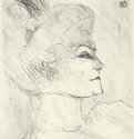 Жанна Гранье, в профиль. 1895 - 298 х 230 мм Литография Постимпрессионизм Франция