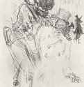 Иллюстрация к книге Клемансо. У подножия Синая. 1897 - 172 х 140 мм Литография Постимпрессионизм Франция