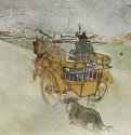 Английский экипаж (Загородная прогулка). 1898 - 400 х 520 мм Цветная литография Постимпрессионизм Франция