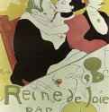 Плакат книги "Королева радости" Виктора Жоза. 1892 - 1300 х 895 мм Цветная литография Постимпрессионизм Франция