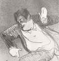 Серия "Кафешантан", Кодьё, танцующий в маленьком казино. 1893 - 270 х 211 мм Литография Постимпрессионизм Франция