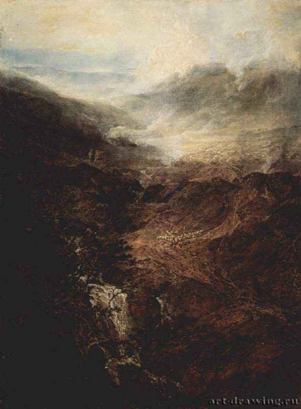 Утро в Корнстонских скалах в Камберленде. 1799 - 123 x 89,7 см. Холст, масло. Романтизм. Великобритания. Лондон. Галерея Тейт.