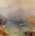 Фирвальдштеттское озеро. 1802 - 30,5 x 46,4 см. Акварель. Романтизм. Великобритания. Лондон. Галерея Тейт.