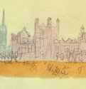 Здания. 1826 - 1836 г. - Акварель; 10,2 x 13,3 см. Лондон. Британский музей. Великобритания.