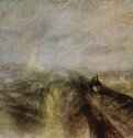 Дождь, пар и скорость. Паровоз "Грейт Вестерн" 1844 - 91 x 122 см. Холст, масло. Романтизм. Великобритания. Лондон. Национальная галерея.