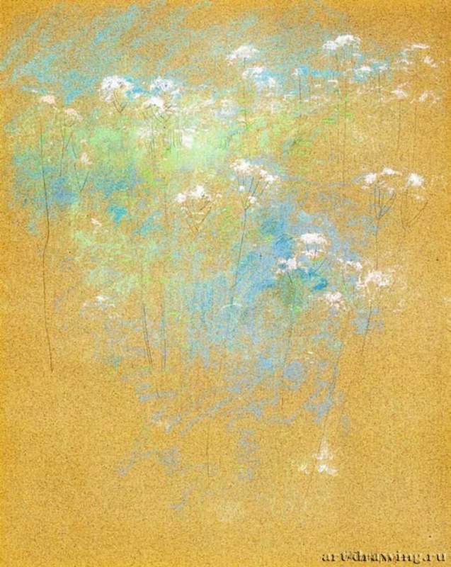 Цветы, 1889 - 1891 г. - Пастель, бумага; 48,26 x 38,74 см. Национальный музей американского искусства. США.