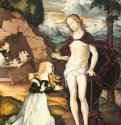 Христос-садовник (Noli me tangere). 1539 - 110,1 x 84,1 см. Дерево. Возрождение. Германия. Дармштадт. Музей земли Гессен.