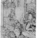Рождество Христово. 1508-1510 - 286 х 2189 мм. Перо коричневым тоном, на бумаге. Франкфурт-на-Майне. Художественный институт Штеделя, Гравюрный кабинет. Германия.