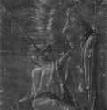 Христос и Фома неверующий. 1512 - 310 х 211 мм. Перо, подсветка белым, на грунтованной красно-коричневым тоном бумаге. Страсбург. Кабинет гравюр и рисунков. Германия.