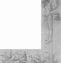 Молитвенник императора Максимилиана I (поля страницы): Христос на кресте и Оплакивание Христа. 1515 - 278 х 192 (размер книжной страницы) см. Перо зеленоватым тоном на пергаменте. Безансон. Музей изящных искусств и археологии, Кабинет рисунков. Германия.