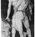 Геракл-победитель Антея. 1531 - 277 х 157 мм. Перо, акварель, на бумаге. Утрачен во время Второй мировой. Германия.