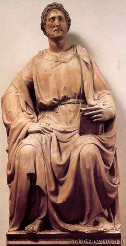Св. Лука. 1408-1413 - Высота: 208 см. Мрамор. Флоренция. Музей собора.