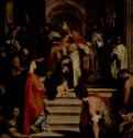 Введение во храм. 1579 - Холст, масло Маньеризм Италия Рим. Новая церковь