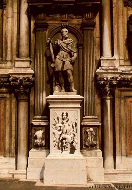 Дворец Дожей. Арка Фоскари со статуей Франческо I делла Ровере. 1587 - Бон, Бартоломео; Бреньо. Венеция.