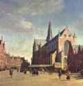 Большой рынок в Харлеме с церковью св. Бавона. 1696 - 69,5 x 90,5 см Дерево, масло Барокко Нидерланды (Голландия) Харлем. Музей Франса Халса