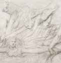Рисунок к Данте. 1790 - 1820 - 181 х 340 мм. Карандаш на бумаге. Лондон. Музей Виктории и Альберта.
