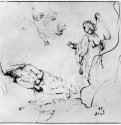 Сон Иакова. 1640 - Перо и отмывка коричневым тоном, на бумаге 178 x 196 мм Школа изящных искусств Париж