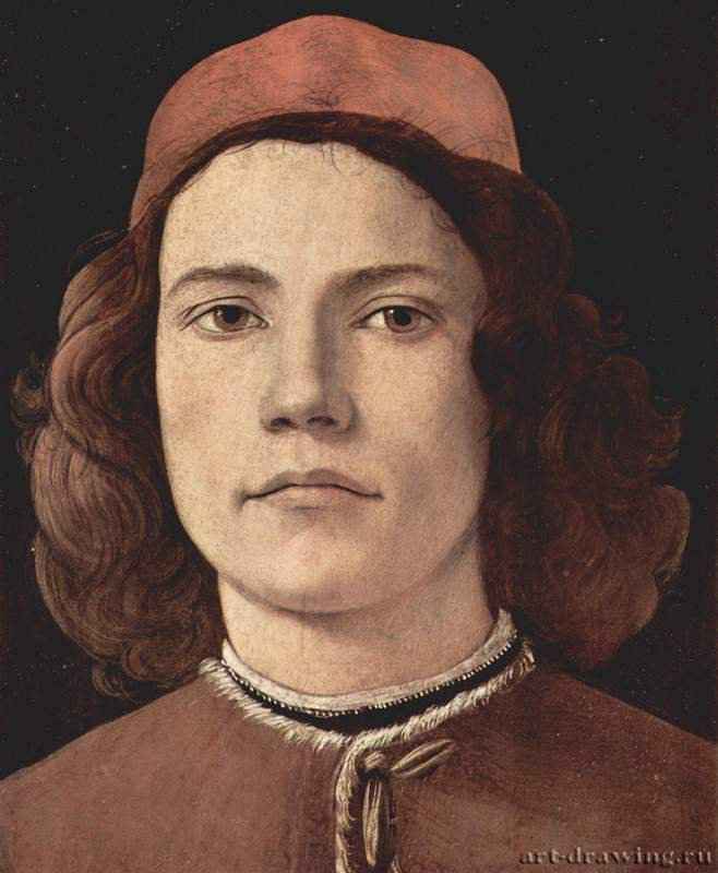 Портрет молодого человека, фрагмент - 1483 *37,5 x 28,2 смДерево, темпераВозрождениеИталияЛондон. Национальная галерея