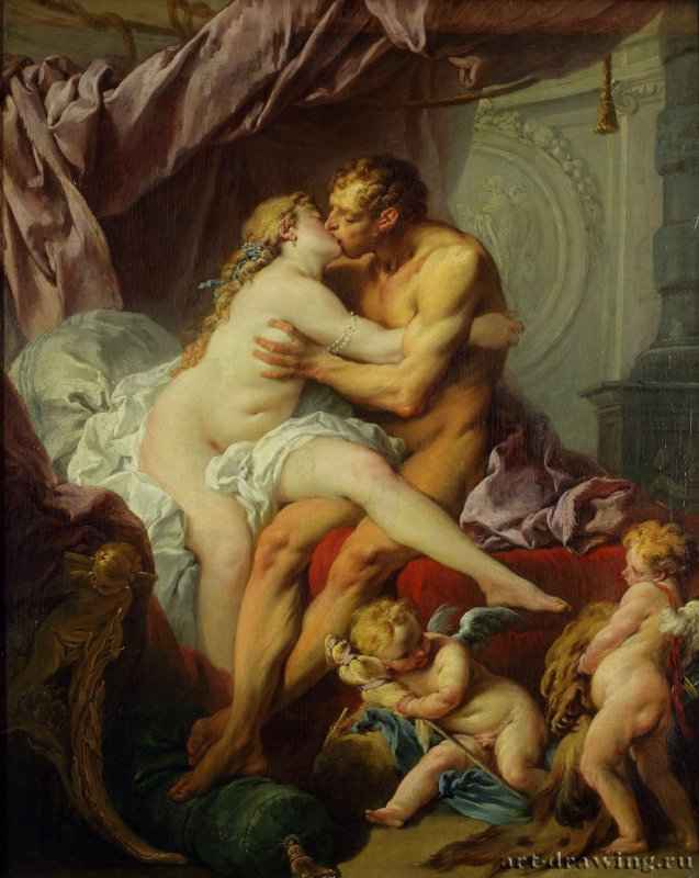 Геркулес и Омфала, 1735. - 90 × 74. Москва. ГМИИ им.Пушкина.