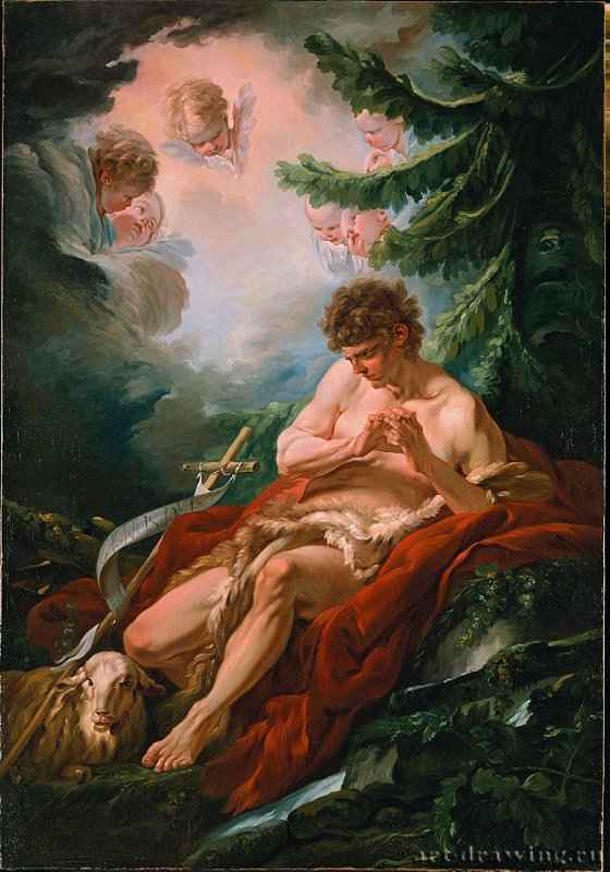 Св.Иоанн Креститель, 1755 г. - Холст, масло. Рококо. Франция.