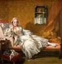 Портрет Мари-Жанне Бюзо, жены художника, 1733. - Холст, масло. Рококо. Франция. Нью-Йорк. Собрание Фрик.