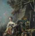 Пасторальная сцена-1, 1762 г. - Холст, масло; 231.5 x 91 см. Рококо. Франция. Эдинбург, Нац. галерея Шотландии.
