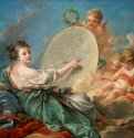 Аллегория изобразительного искусства, 1764 г. - Холст, масло; 103 х 130 см. Рококо. Франция. Вашингтон, Нац. галерея.
