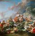 Возвращение с рынка, 1767 г. - Холст, масло; 210 х 290 см. Рококо. Франция. Бостон, Музей изящ.искусств.