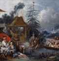 Китайские рыбаки, 1742. - Холст, масло. Рококо. Франция. Безансон, Музей изящн.искусств.