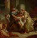 Спасение младенца Пирра, 1750. - Холст, масло. Рококо. Франция. Ренн, Музей искусств.
