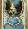 Аллегория Пения и Танца, 1750-1752 г. - Холст, масло; 217 х 77 см. Рококо. Франция. Нью-Йорк, Коллекция Фрик.