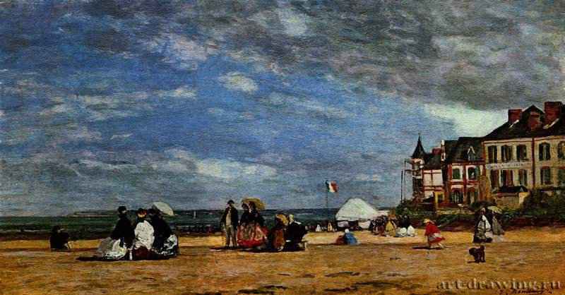 Пляж в Трувиле - 186424 x 47 смХолст, маслоИмпрессионизмФранцияВашингтон. Национальная художественная галерея