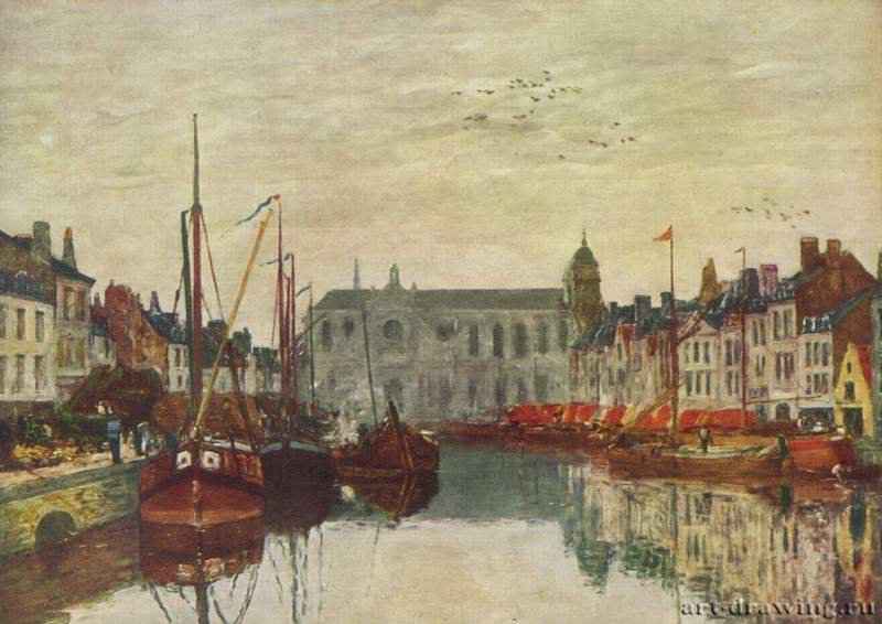 Канал в Брюсселе - 1871Холст, маслоИмпрессионизмФранцияЛондон. Собрание госпожи Тельмы Казаль-Кейр