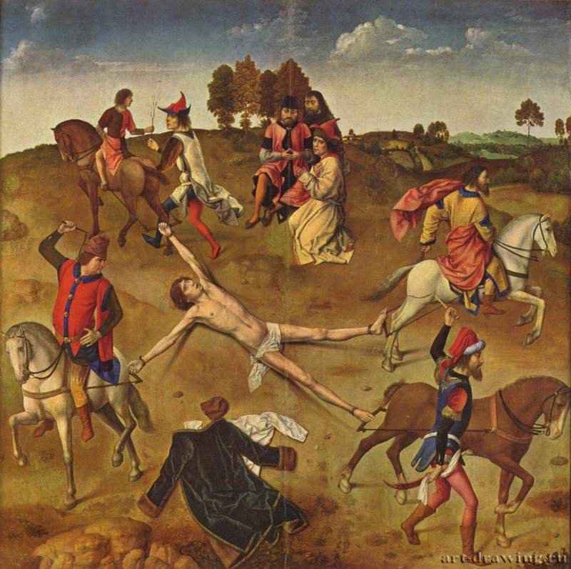 Мученическая смерть св. Ипполита - 1470-147591 x 91 смДеревоНидерландыБрюгге. Музей собора Христа Спасителя