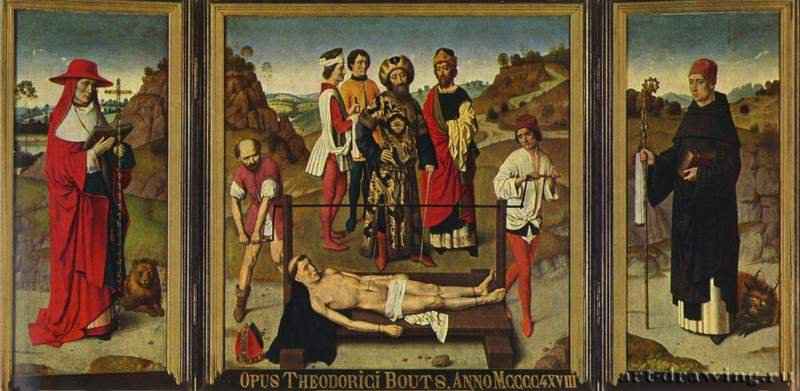Мученическая смерть св. Эразма, триптих - 145882 x 145 смДеревоНидерландыЛёвен. Церковь св. Петра