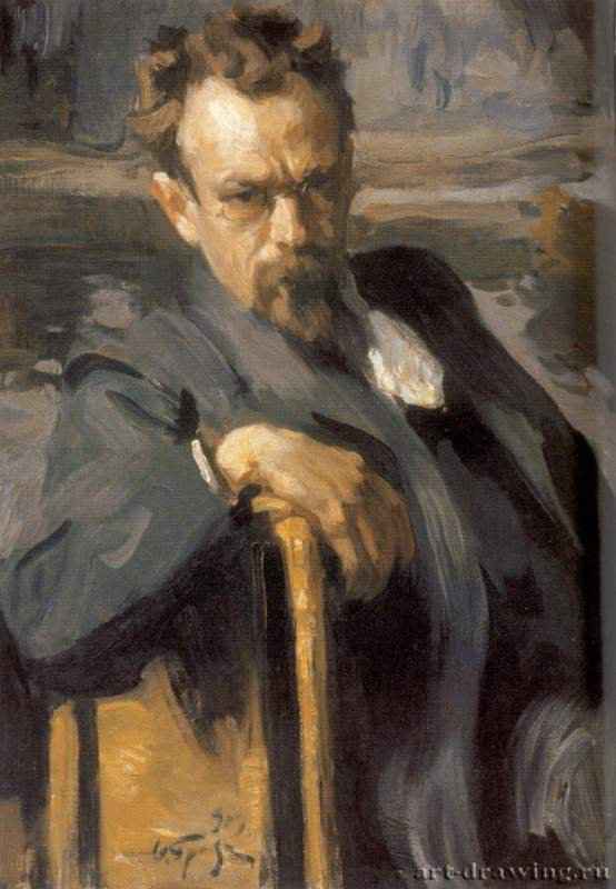 Портрет художника Сергея Васильевича Иванова - 190391,7 x 68,7 смХолст, маслоРеализмРоссияМосква. Государственная Третьяковская галерея