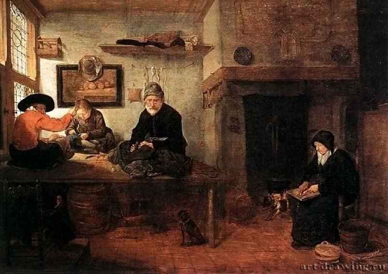 У портного. 1653 - Холст, масло Художественный музей Ворчестер
