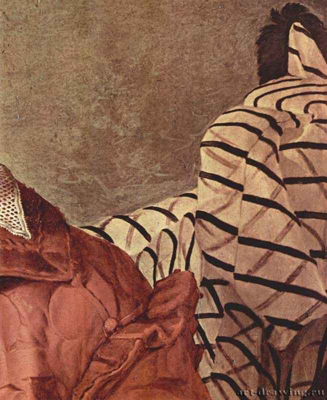 Портрет знатной дамы (Элеоноры Толедской *). Деталь одежды - 1550-1555Дерево, маслоМаньеризмИталияТурин. Галерея Сабауда