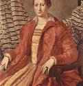 Портрет знатной дамы (Элеоноры Толедской *) - 1550-1555109 x 85 смДерево, маслоМаньеризмИталияТурин. Галерея Сабауда
