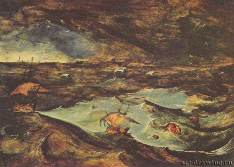 Буря - 1568 *70,5 x 97 смДерево, маслоВозрождениеНидерланды (Фландрия)Вена. Художественно-исторический музей