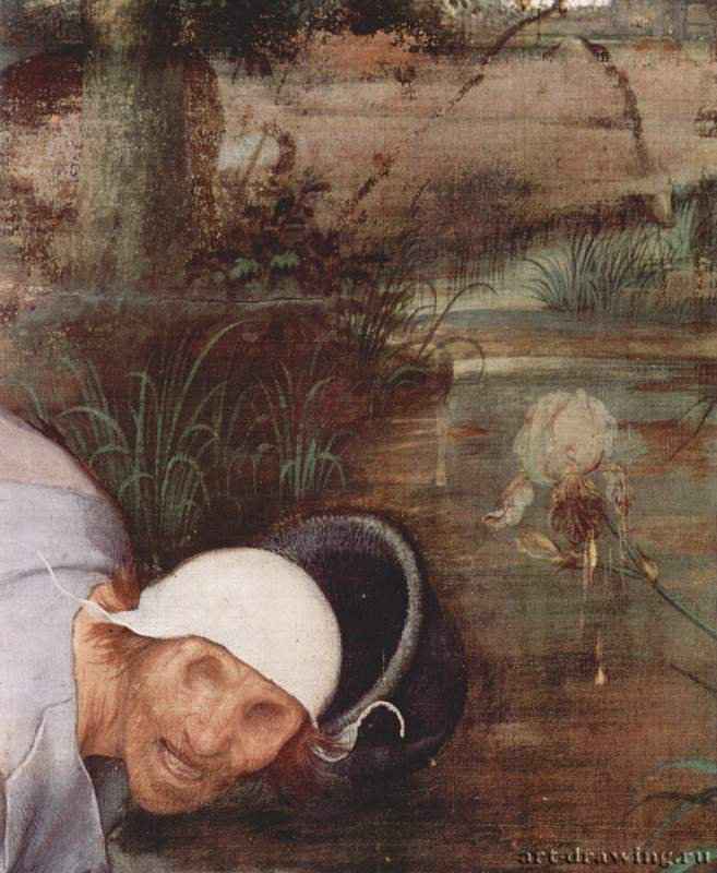 Притча о слепых. Деталь - 1568 Холст, масло Возрождение Нидерланды (Фландрия) Неаполь. Национальная галерея Каподимонте