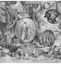 Рисунок из серии "Добродетели": Сошествие во ад (Христос в лимбе). 1561 - 224 х 292 мм. Перо черно-коричневым тоном, на белой бумаге. Вена. Собрание графики Альбертина. Нидерланды.
