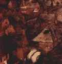 Серия "Месяцы": сумеречный день (февраль или март). Деталь - 1565Дерево, маслоВозрождениеНидерланды (Фландрия)Вена. Художественно-исторический музейИз собрания антверпенского купца Н. Йонгхелинка, сохранилось только пять картин (3 в Вене и по одной картине в Праге и Нью Йорке).