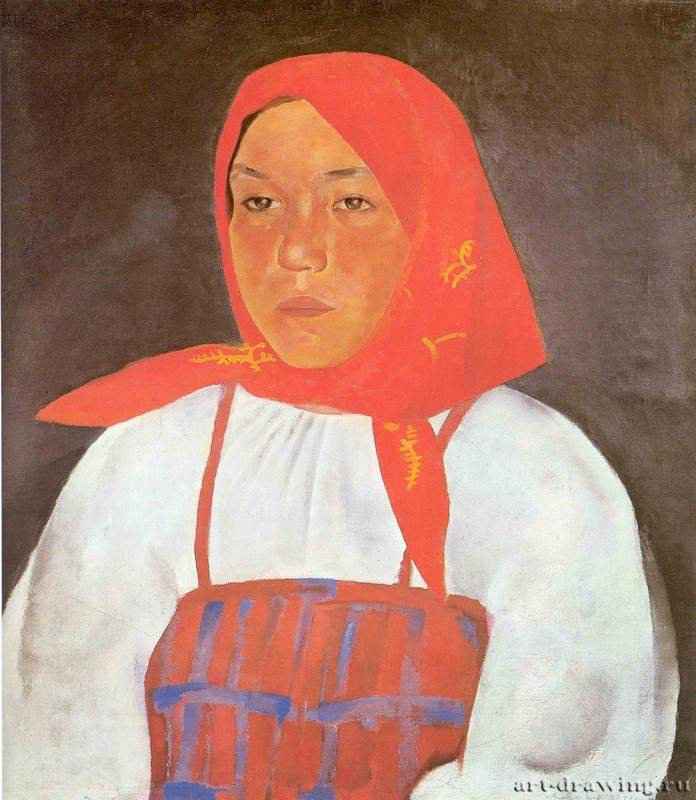 Крестьянка - 191668,5 x 61,5 смХолст, маслоРоссияСанкт-Петербург. Санкт-Петербругский государственный театральный музей